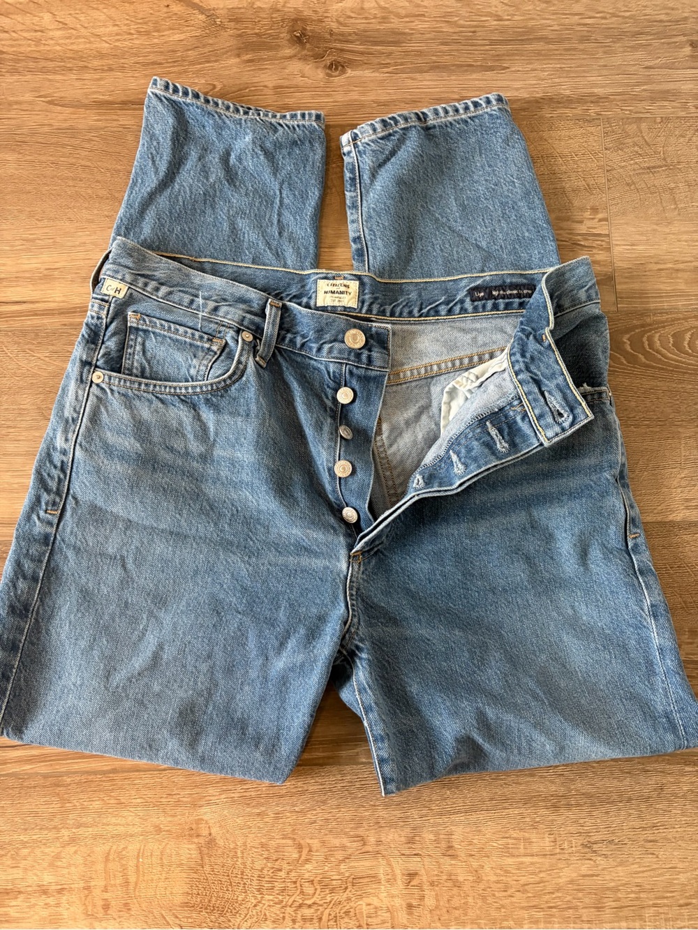 Citizens of Humanity Liya High-Rise Classic Fit Crop Denim